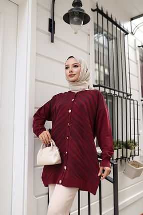 کت حجاب زرشکی زنانه رگولار NATUFIAN STORE - کد 922415059