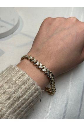 دستبند جواهر سبز زنانه زیرکن gingillo aksesuar - کد 921705637