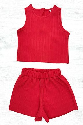 ست بالاتنه و پائین تنه قرمز بچه گانه بافتنی My Kids Wear - کد 921712391