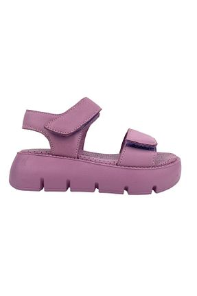 صندل بنفش بچه گانه چرم خالص Nubebe - کد 854112287