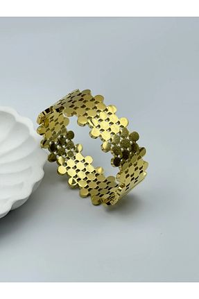 دستبند استیل (فولاد) زرد زنانه استیل ضد زنگ İNN JEWELLERY - کد 921752403
