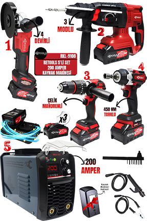 دریل Darbeli RETOOLS - کد 921754578