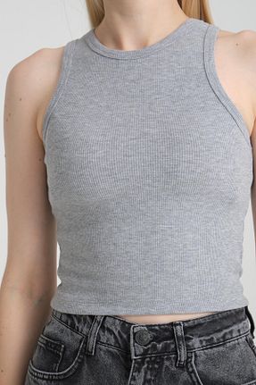 بلوز طوسی زنانه ساده Store - کد 905577619