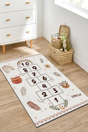 فرش بچه گانه بژ پلی استر PINKIE HOME - کد 921759979