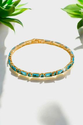 دستبند استیل (فولاد) فیروزه ای زنانه سنگ Atölye Olcay Eser - کد 921788350