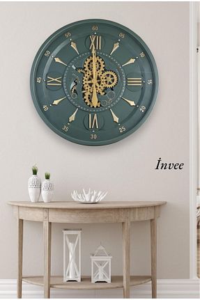 ساعت دیواری سبز 80 x 80 ANL - کد 921780210