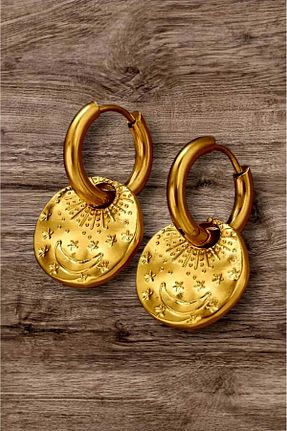 گوشواره استیل (فولاد) متالیک زنانه استیل (فولاد) Atölye Olcay Eser - کد 921783037