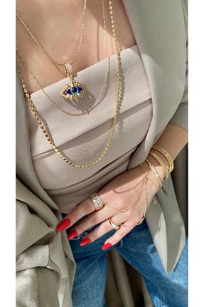 گردنبند استیل ( فولاد ) صورتی استیل (فولاد) Olala Aksesuar - کد 921814879