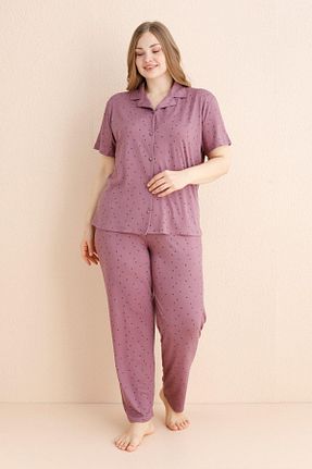 ست لباس راحتی سایز بزرگ رنگی زنانه ساده Pijamaevi - کد 921827681
