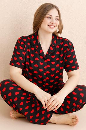 ست لباس راحتی سایز بزرگ رنگی زنانه ساده Pijamaevi - کد 921827434