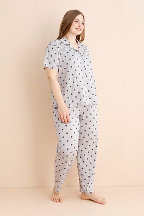 ست لباس راحتی سایز بزرگ رنگی زنانه ساده Pijamaevi - کد 921828270
