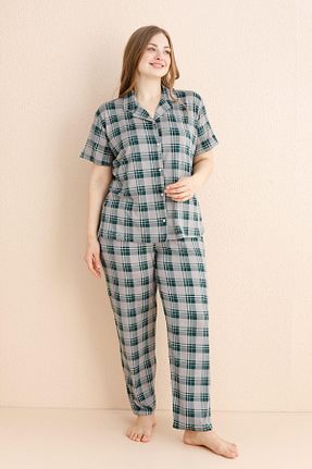 ست لباس راحتی سایز بزرگ رنگی زنانه ساده Pijamaevi - کد 921826794