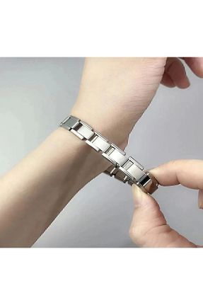 دستبند استیل (فولاد) متالیک زنانه استیل ضد زنگ CAPRI FORCE - کد 921760278