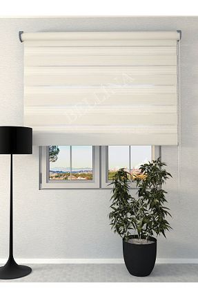 پرده کشوئی سفید Zebra Bellina Perde - کد 921846831