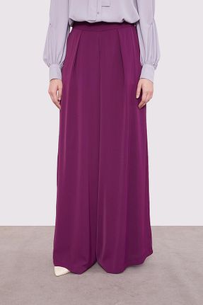 شلوار حجاب بنفش بافتنی Levidor - کد 921841713