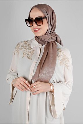 شال قهوه ای زنانه پلی استر Alvina - کد 806345989