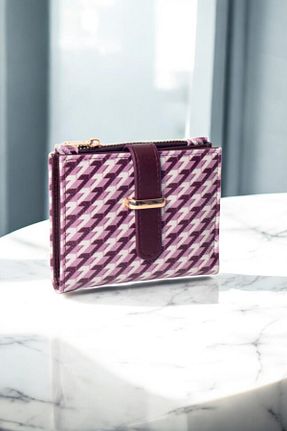 کیف پول زرشکی زنانه سایز متوسط KRB POLO ACCESSORİES - کد 921861231