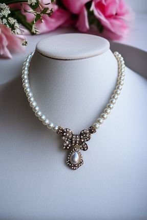 گردنبند مروارید سفید FAYRA ACCESSORIES - کد 921871793