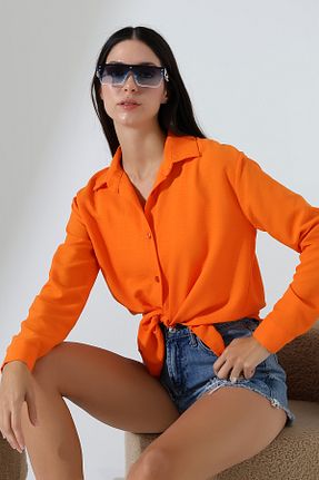 پیراهن نارنجی زنانه رگولار RABENBOUTIQUE - کد 921871893