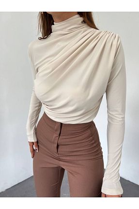 بلوز نباتی زنانه ساده Zelse - کد 921872819
