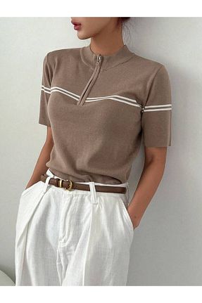 بلوز بژ زنانه تریکو Bengi Clothing - کد 921901634