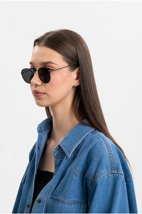 عینک آفتابی مشکی زنانه 52 BAPPİR - کد 897990664