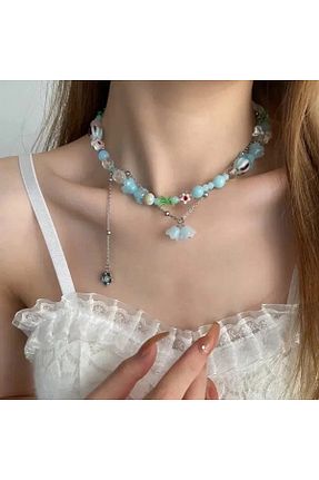 گردنبند استیل ( فولاد ) رنگی زنانه استیل ضد زنگ Serenity - کد 921886837