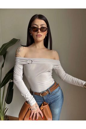 بلوز زنانه ساده GÜLTEN MADEN - کد 921885393