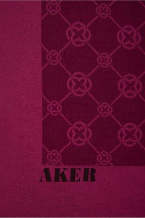 روسری زرشکی پنبه پلی استر Aker - کد 921919185