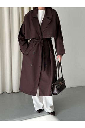 ترنچکت قهوه ای زنانه پلی استر Laluvia - کد 921926020