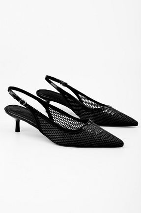 کفش استایلیتو مشکی پاشنه نازک Shoeberry - کد 921794729