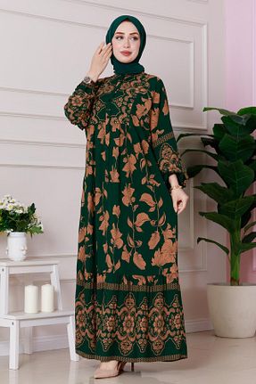 لباس حجاب سبز اورسایز Sevitli - کد 921937598