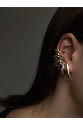 گوشواره استیل (فولاد) زرد استیل (فولاد) mysteriajewelry - کد 921940580