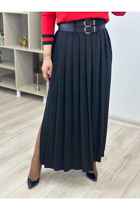 دامن مشکی زنانه ساده MELTEM TUĞAN - کد 921945469