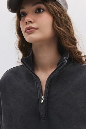 سوئیشرت طوسی زنانه پنبه ای No Matter What - کد 921967063