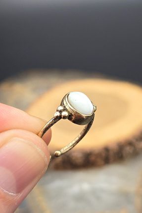 انگشتر جواهر سفید زنانه سنگ طبیعی NBS Beautiful Naturel Stones - کد 921959124