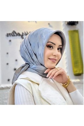 روسری طوسی 90 x 90 ALLURİNG - کد 921969544