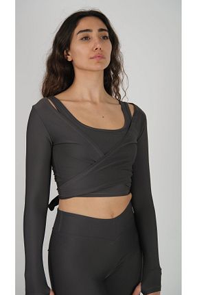 بلوز طوسی زنانه ساده Keep Risen - کد 921975512