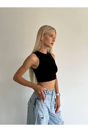 تیشرت مشکی زنانه اسلیم فیت Castivo Fashion - کد 921979054