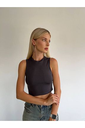 تیشرت طوسی زنانه اسلیم فیت Castivo Fashion - کد 921979050