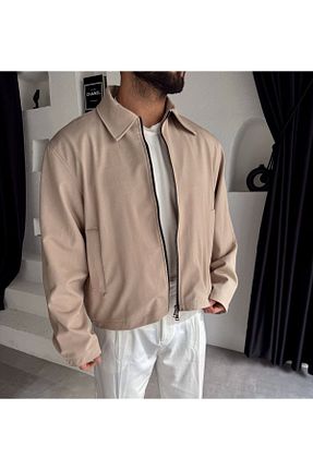 کت بژ مردانه اورسایز MerStore - کد 904976710