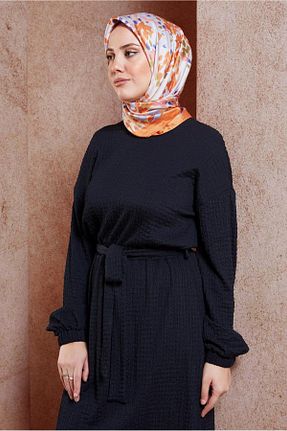 روسری نارنجی پلی استر Alvina - کد 858069761
