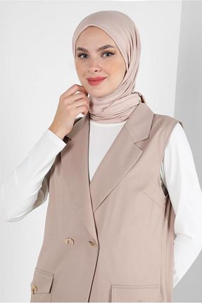 شال بژ زنانه پلی استر Alvina - کد 870008136