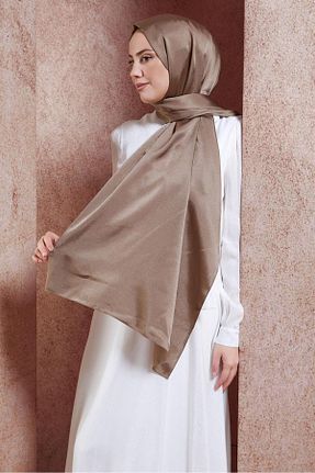 شال قهوه ای زنانه پلی استر Alvina - کد 856845640