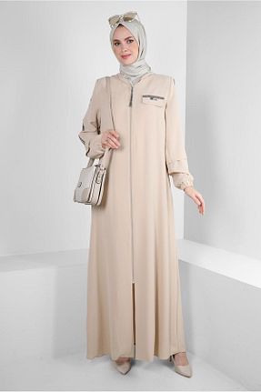 کلاه و ابایا بژ زنانه مخلوط پلی استر Alvina - کد 799159706
