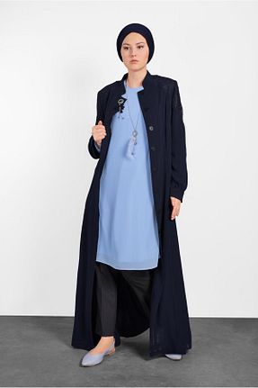 تونیک حجاب آبی زنانه پلی استر Alvina - کد 874940343
