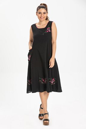 لباس مشکی زنانه بافتنی Eliş Şile Bezi - کد 93041293
