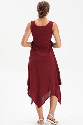لباس زرشکی زنانه بافتنی Eliş Şile Bezi - کد 92950516