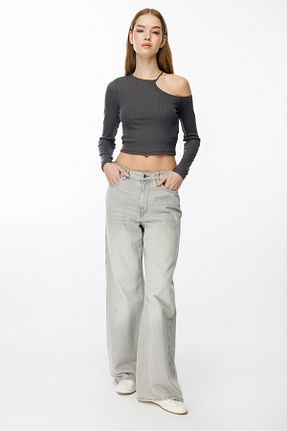بلوز طوسی زنانه ساده Alexa Dash - کد 904709400