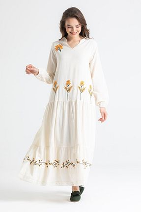 لباس بژ زنانه بافتنی Eliş Şile Bezi - کد 670748313